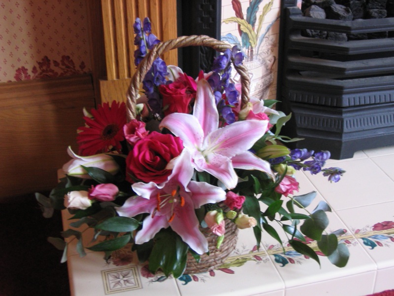 Flowers from a happy client